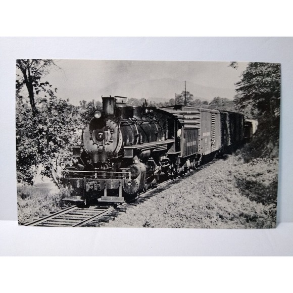 Railroad Postcard Virginia Blue Ridge Railway Steam Train Locomotive Number 7 - Picture 1 of 2